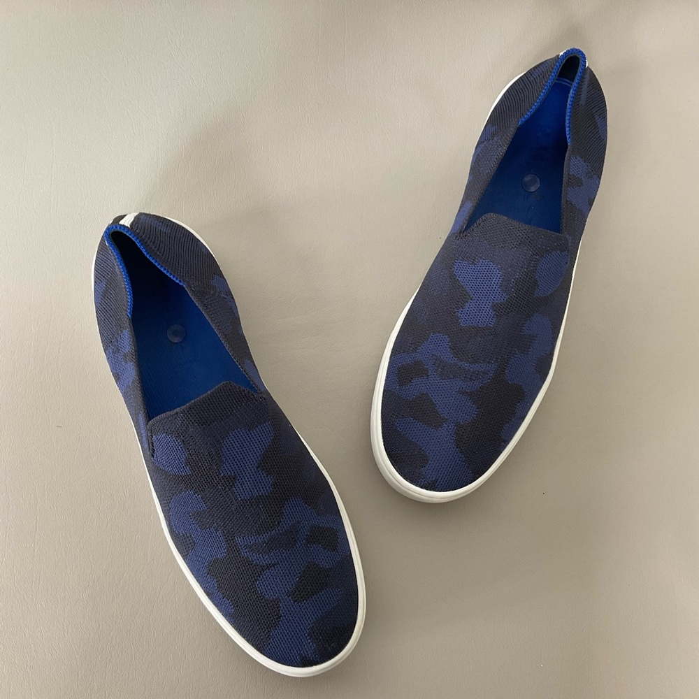 Rothy’s Blue Camo Loafers